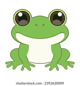 young frog comic animal illustration