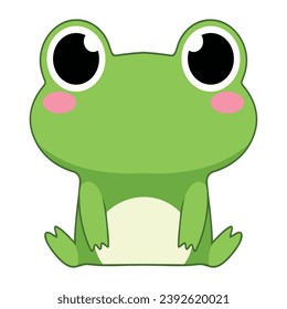 young frog cute isolated illustration