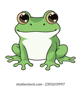 young frog nature isolated illustration