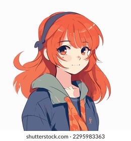 young girl anime style character vector illustration design. Manga Anime girl Hair Faces Cartoon . face young girl anime style character vector illustration design. girl anime female manga cartoon