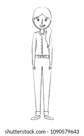 young girl avatar character