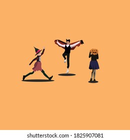 young girl boy vector design.