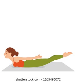 Young girl doing, yoga