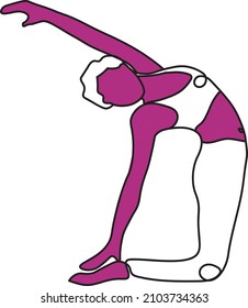young girl doing yoga pose