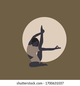 
Young girl doing yoga in a relaxed atmosphere