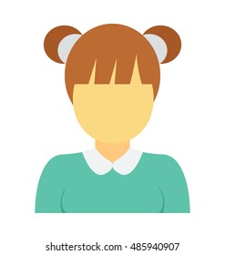 
Young Girl Vector Icon
