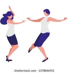 young girls dancing 