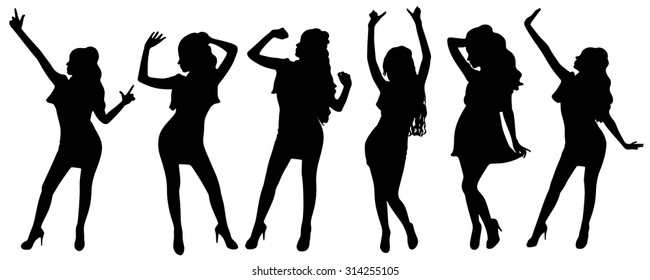 Dancing Girl Silhouette Images Stock Photos Vectors Shutterstock