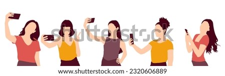 Similar – Image, Stock Photo Couple taking selfie and enjoying beers outdoors
