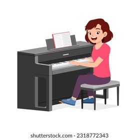young good looking adult play piano