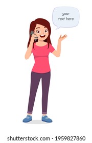 young good looking woman talking to the phone