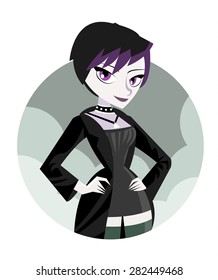 a young Gothic girl