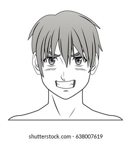 Face Anime Boy Manga Images Stock Photos Vectors Shutterstock