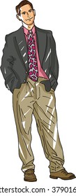 Young guy businessman with a nice tie