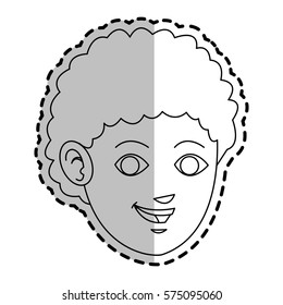 young guy cartoon icon