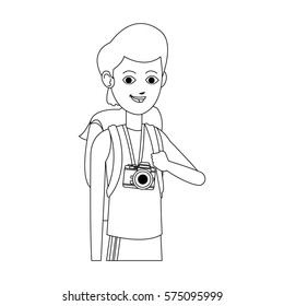young guy cartoon icon