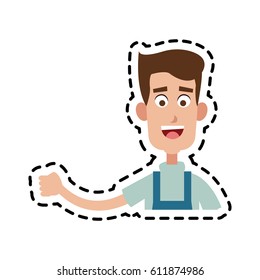young handsome man icon image 