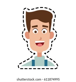 young handsome man icon image 