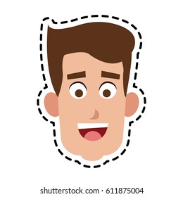 young handsome man icon image 