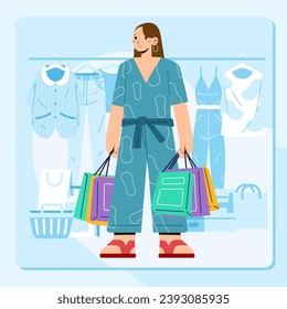 Young happiness joyful shopaholic stylish fashionable woman girl female at retail mall store carrying shopping bags