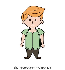 young happy boy icon image 