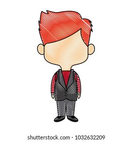 young happy groom man wear suit married