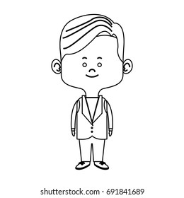 Young Happy Groom Man Wear Suit Stock Vector (Royalty Free) 691841689 ...
