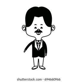 young happy groom man wear suit married