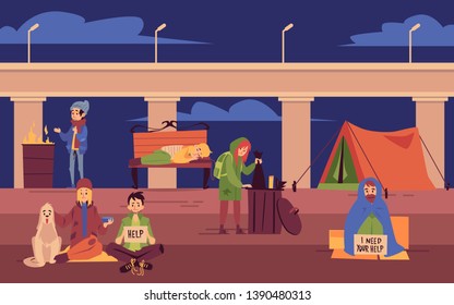 Homeless Cartoon Hd Stock Images Shutterstock