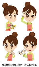 young housewife who reports 