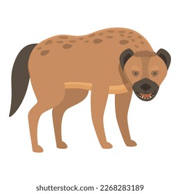 Young hyena icon cartoon vector. Cute animal. Mammal nature