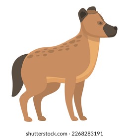 Young hyena icon cartoon vector. Wild animal. Cute mammal
