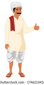 Young indian farmer with all the best pose