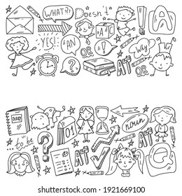 Young kids. School children. English courses. English language.