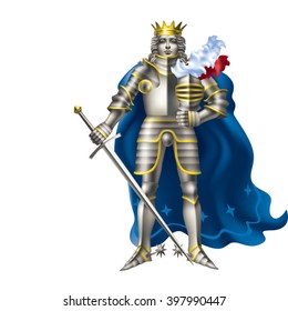download king with armor