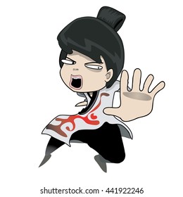 Young kungfu fighter