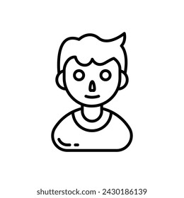 Young Lad icon in vector. Logotype
