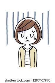 Young lady: depressed, anxious