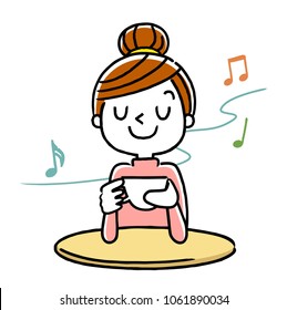 Young lady, relax