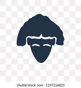 Young Lady vector icon isolated on transparent background, Young Lady transparency concept can be used web and mobile