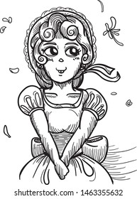 Young Lady and Wind