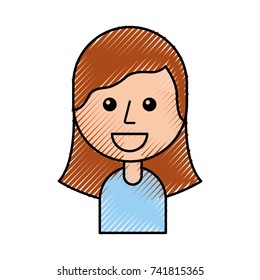 young little funny teen girl portrait