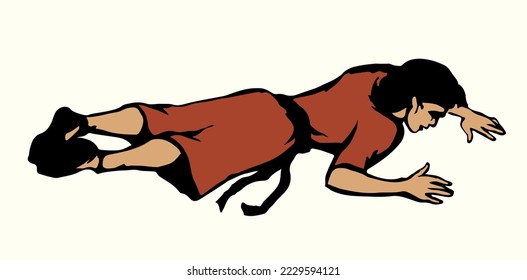 Young lost ill sick faint tired sad grief drinker jewish male kid boy guy nap cry ask god rest. Hand drawn unwell drunk drug sleepy relax arab girl pain face weep aid old retro muslim islam vector art