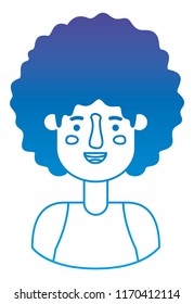young man with afro avatar character