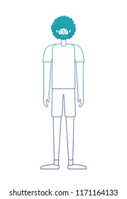 young man with afro avatar character
