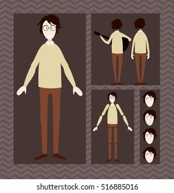 Young man animation