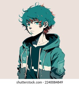 young man anime style character vector illustration design. Manga Anime Boy Black Hair Faces Cartoon . face young man anime style character vector illustration design. Boy anime male manga cartoon