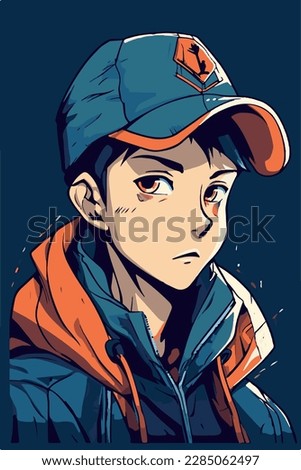 young man anime style character vector illustration design. Manga Anime Boy Black Hair Faces Cartoon . face young man anime style character vector illustration design. Boy anime male manga cartoon
