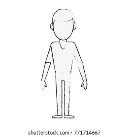 Young man avatar cartoon