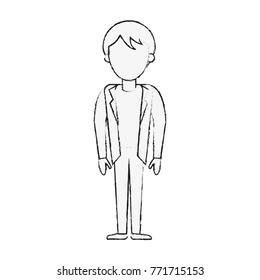Young man avatar cartoon